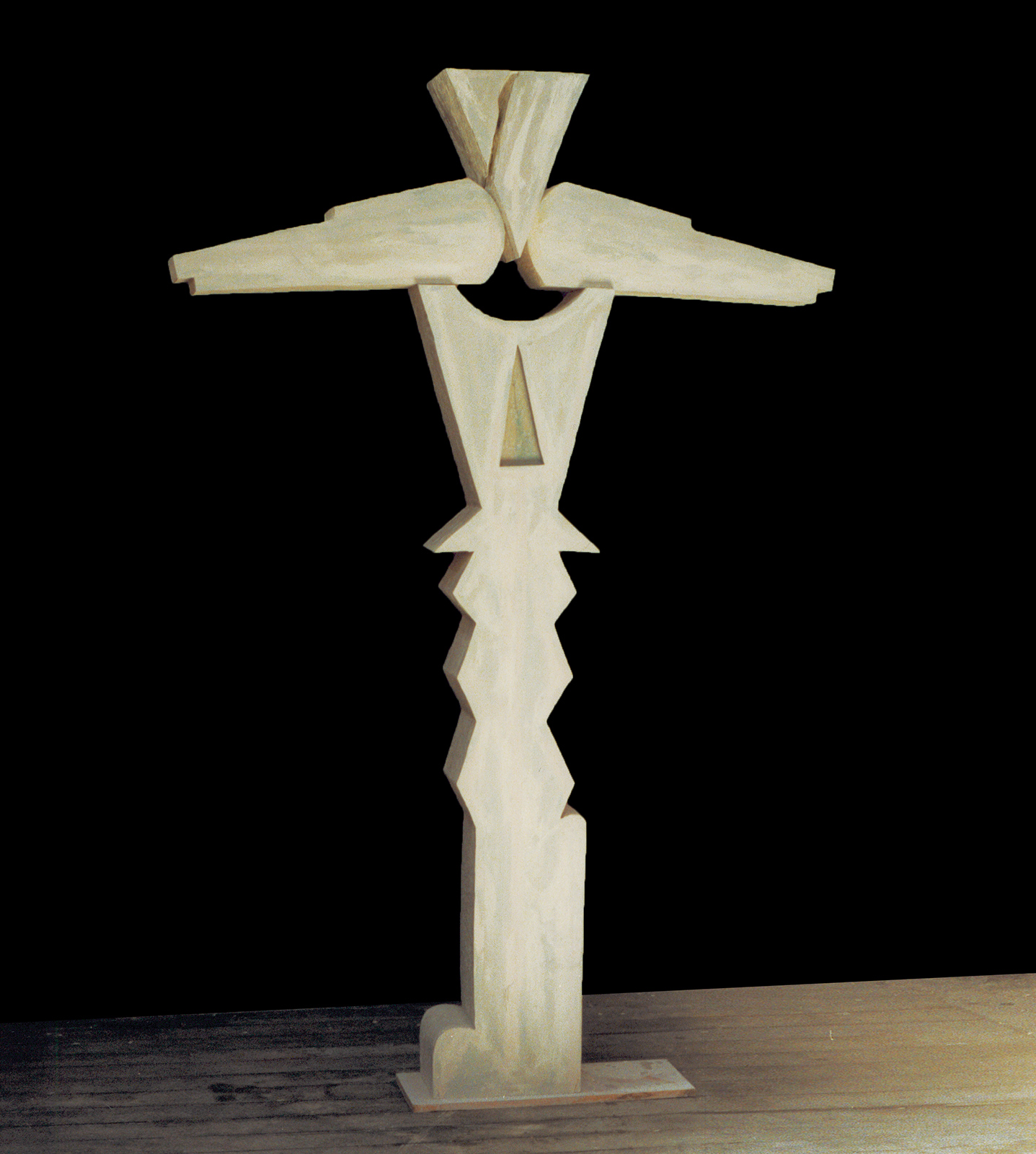 20th Century Totem, 1988, sculpture by Adrian Mauriks.
