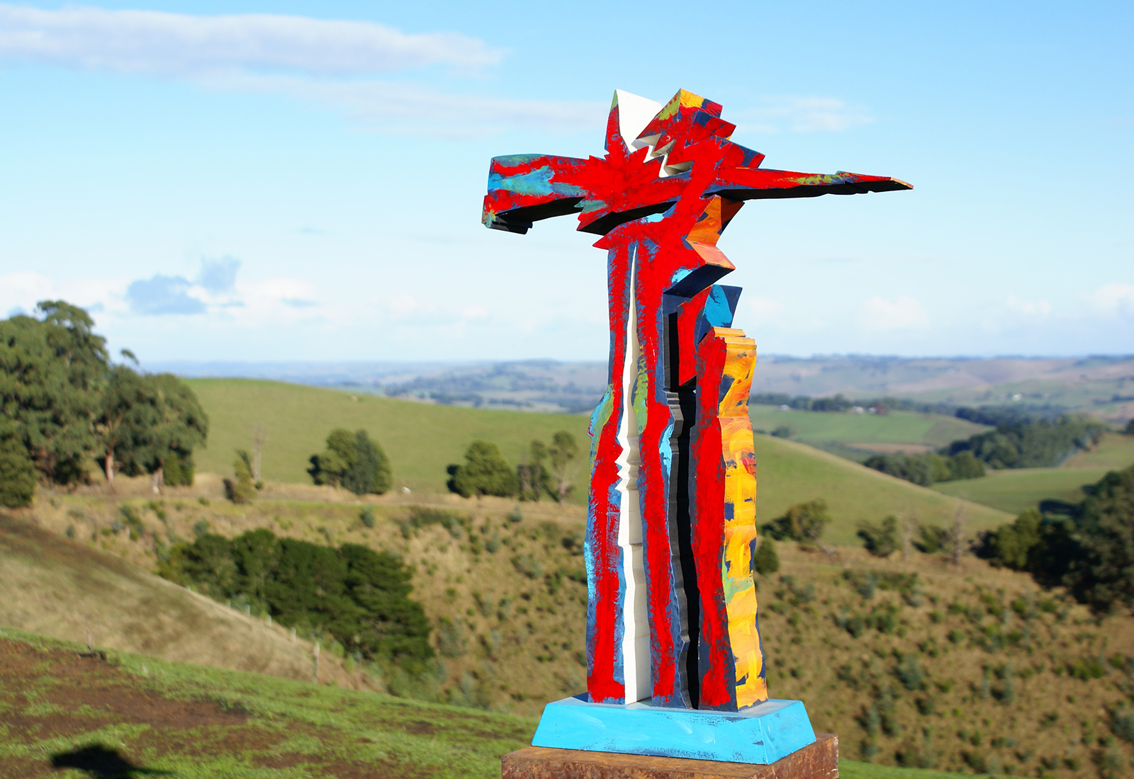 Fire Totem, 1986, sculpture by Adrian Mauriks.